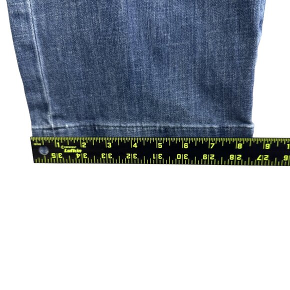 J.Crew Women’s Light Wash Denim Wide Leg Pants Pull‑On Elastic Waist Size 27 - Picture 10 of 11